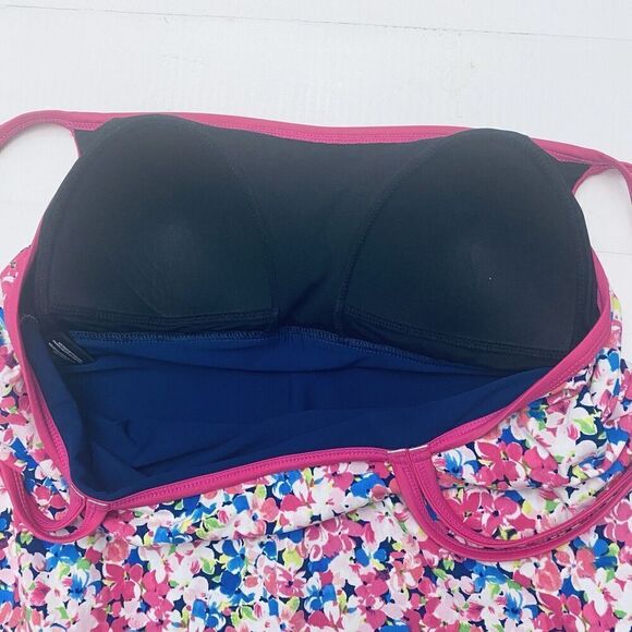 Catalina Women's Floral Swimdress Swimsuit Size 1X (16W) - Picture 7 of 13